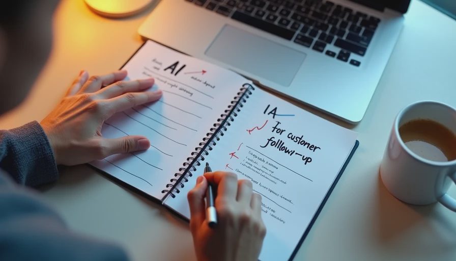 Hands writing a rough idea transformed into a structured first draft in a notebook beside a laptop.