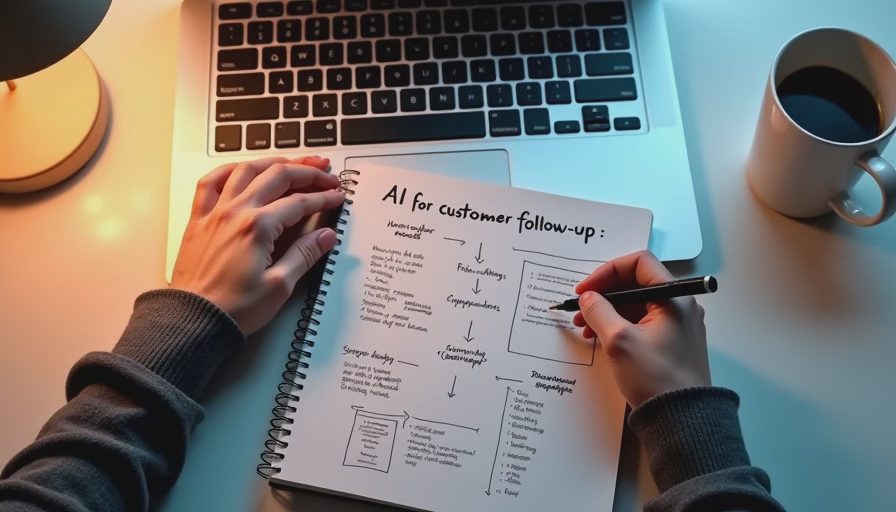 Hands showing a messy to-do list transformed into categorized sections in a notebook beside a laptop.